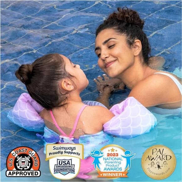 Girls Bluey Swim Trainer, US Coast Guard Approved Life Vest Kids Swim Vest - Picture 5 of 7